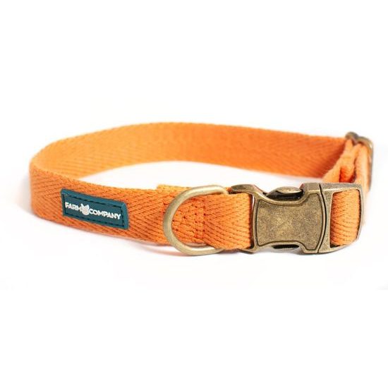 Farm Company ekologicky šetrný obojek pro psy ze sojových vláken 2cm/28-40cm oranžová