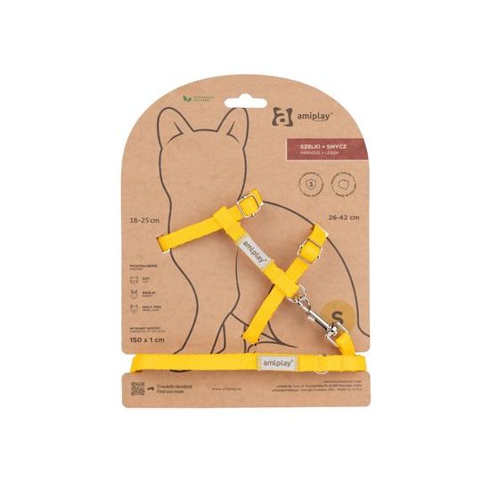 Amiplay Kšíry pro kočku s vodítkem Samba Žluté