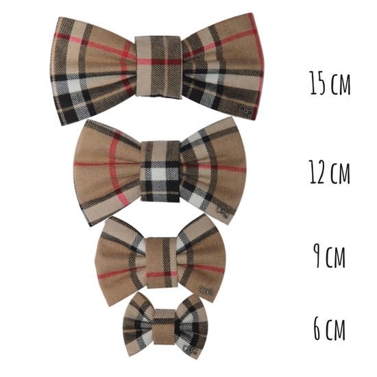 FUNKY DOG Hnědý kostkovaný motýlek Burberry