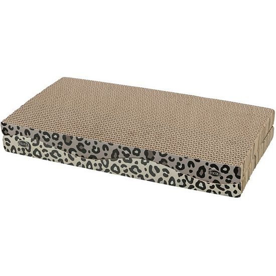 TRIXIE Škrabací karton LEO vlnovka s catnipem 44 x 6 x 25 cm 2 ks leopardí