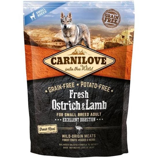 Carnilove Dog Fresh Small Breed Ostrich & Lamb 1,5 kg