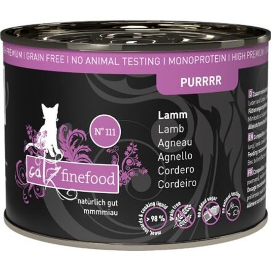 Catz finefood Konzerva CF Purr No.111 s jehněčím masem 200 g