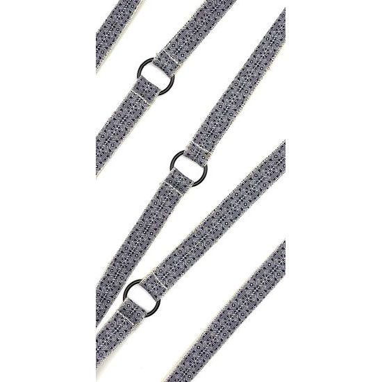 FUNKY DOG Set konopný obojek a přepínací vodítko