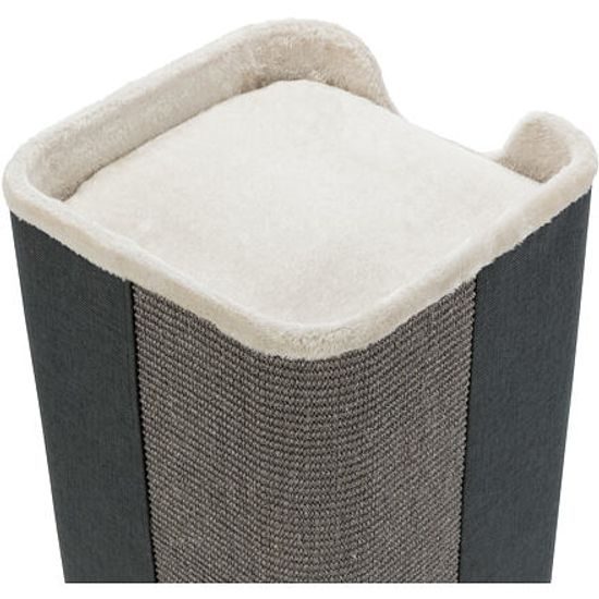 Trixie Cat Tower JORGE s odpočívadlem šedá s béžovou kožešinou 78cm