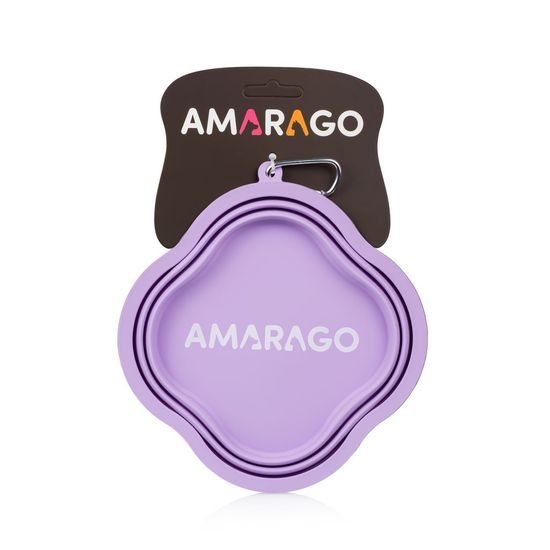 Amarago silikonová skládací miska 1000ml fialová