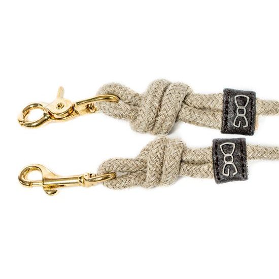 FUNKY DOG Hnědé kulaté vodítko 2,5 m