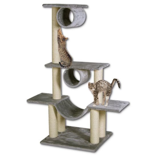 Magic Cat Odpočívadlo Iveta šedé 103x57x141cm