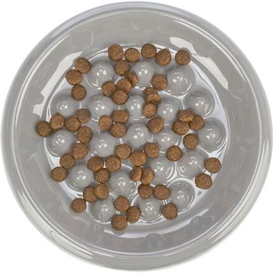 Trixie Slow Feed keramická miska k pomalému krmení 0,25 /ø18cm modrá šedá