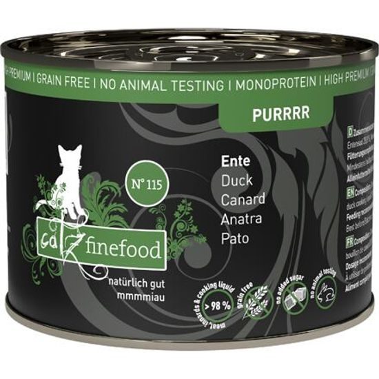 Catz finefood Konzerva CF Purr No.115 s kachním masem 200 g