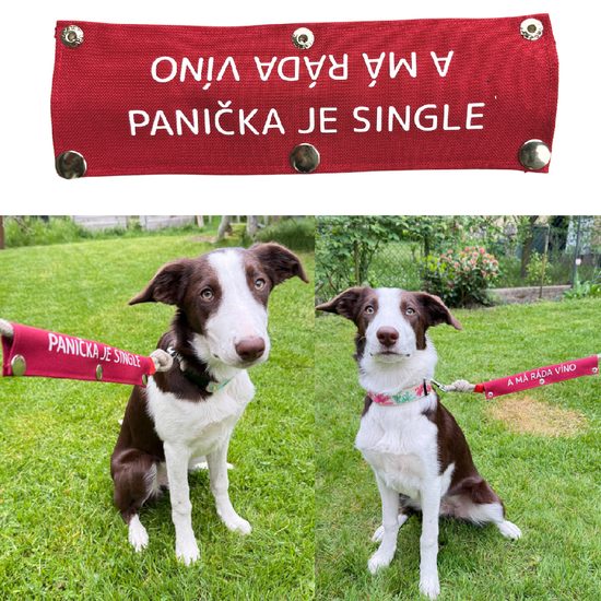 FUNKY DOG Návlek na vodítko originální nápisy