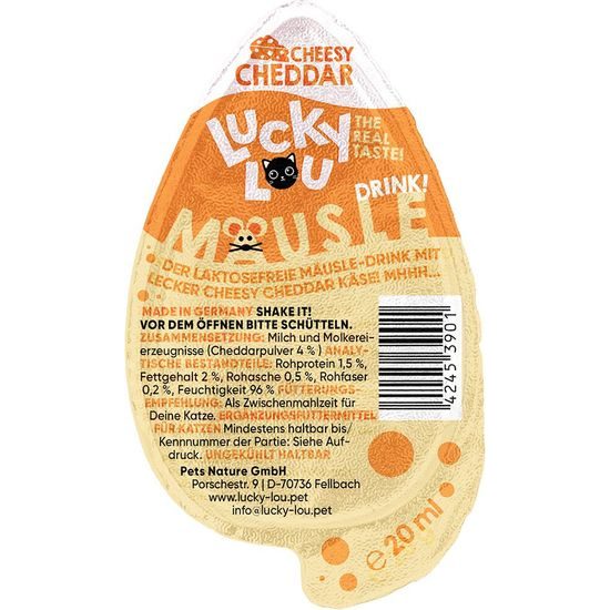 Lucky Lou Mäusle Drink-Snack Čedar 20 ml