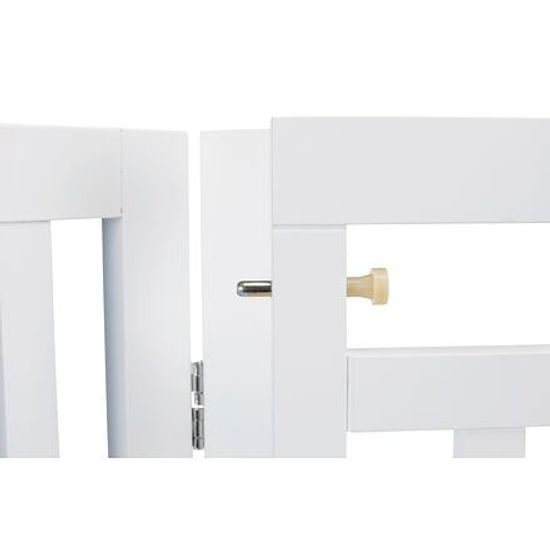 Trixie Ochranná bariéra s otvíracími dvířky 60-160x81cm bílá