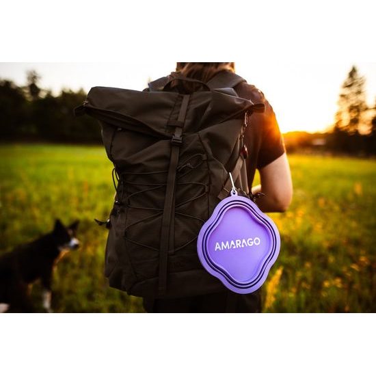 Amarago silikonová skládací miska 1000ml fialová