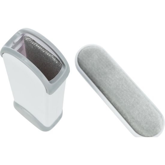 Trixie Kartáč na odstranění srsti z textilu s čistící základnou 33cm bílá/šedá