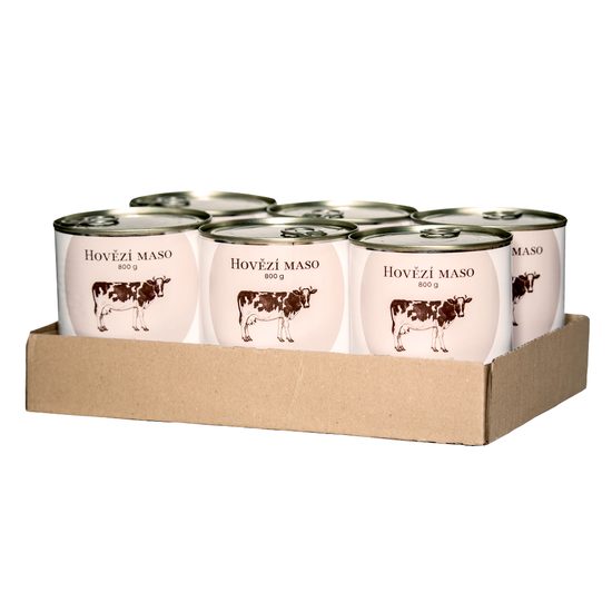 BOHEMIA 6x Hovězí maso ve vlastní šťávě 800 g