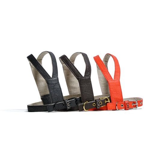 FUNKY DOG Červený Piñatex postroj