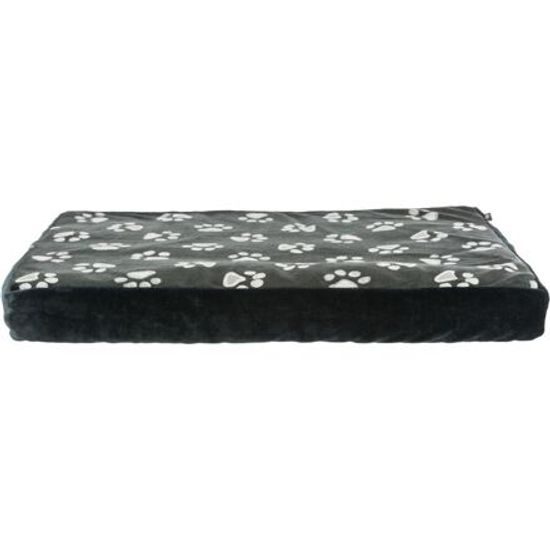 Trixie Obdélníkový polštář JIMMY černý s tlapkami