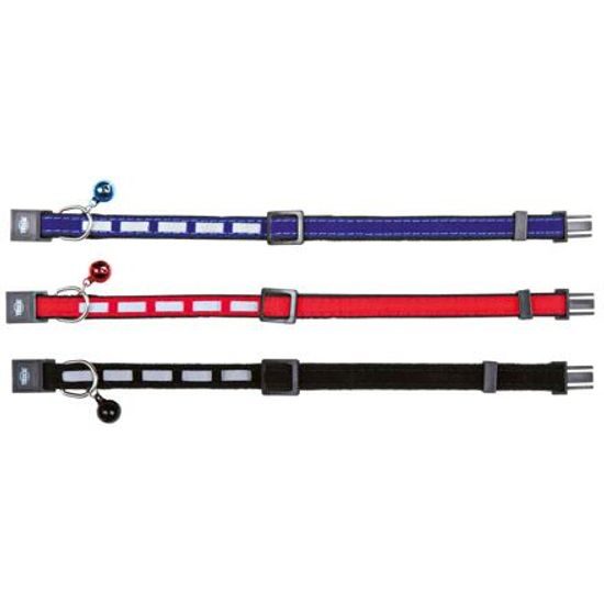 Trixie Obojek pro kočku reflexní sametový 22-36cm