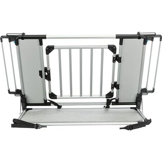 Trixie Univerzální zadní mřížka/mění kufr v přepravku 94-14x69x53cm světlešedá/stříbrná