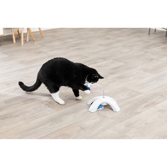 Trixie Feather Twister plastová hračka s pohyblivými peříčky 23x15x18cm