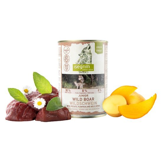 Isegrim JUNIOR Wild Boar,Potato,Pumpkin,Herbs 400g