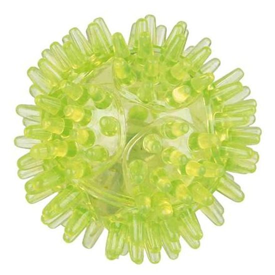 Trixie Svítící ježatý míček termoplastová guma (TPR) 5cm