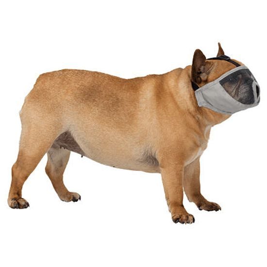 Trixie Náhubek pro krátkonosá plemena polyester šedý