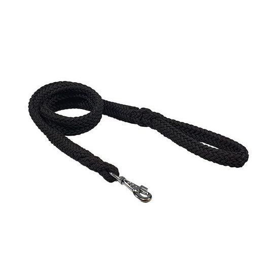 BAFPET Lanové pletené vodítko HUGO černá