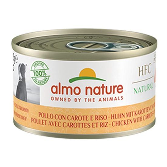 Almo Nature HFC Natural DOG Kuřecí s mrkví a rýží 95g výhodné balení 24ks