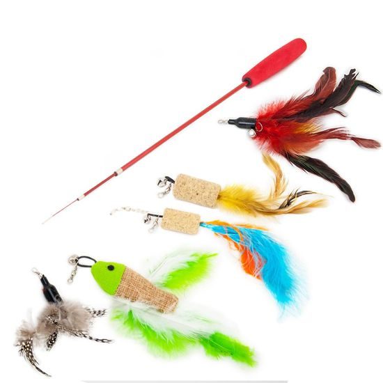 Akinu Udice s pírky set I. hračka pro kočky