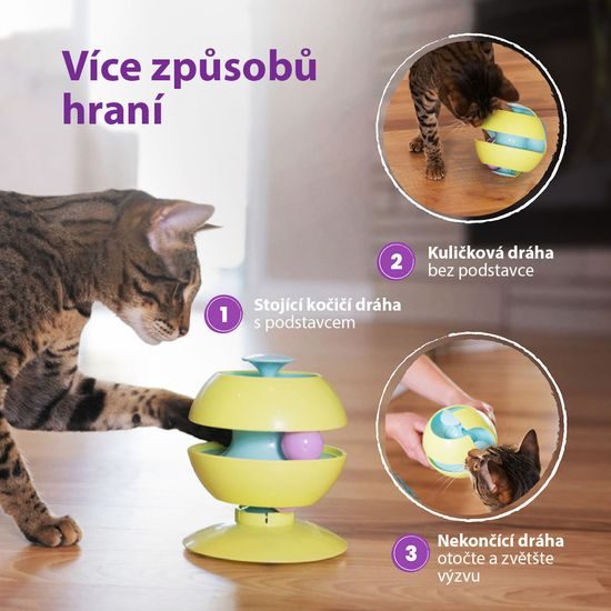 Catstages Koulodráha 3v1 Twist-A-Ball