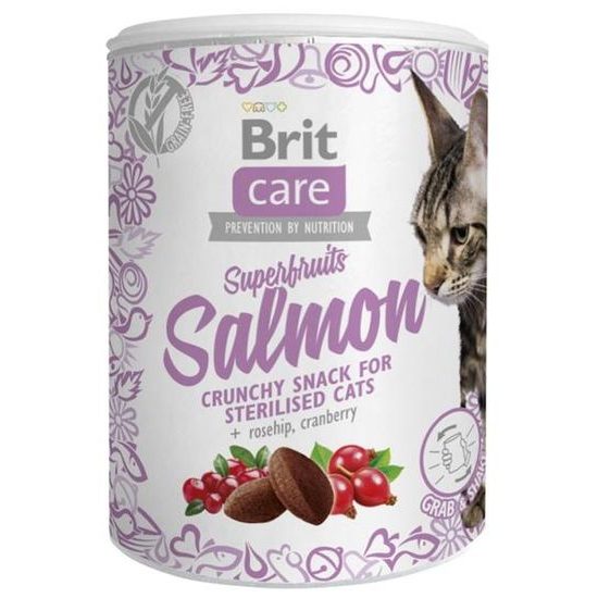 Brit Care Cat Snack Superfruits Salmon  100 g