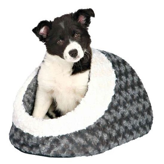 Trixie KALINE plyšová kukaň 35x26x41cm šedá/krémová