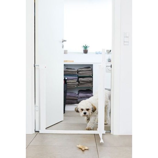 DogSpace Lassie tlaková branka pro pejsky 73-80 cm bílá
