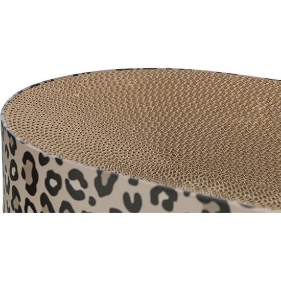 TRIXIE Kartonové škrabací lůžko LEO s catnipem 63x10x35 cm hnědá/leopardí