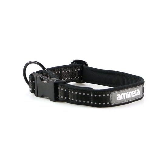 Aminela obojek se sponou Sport & City 25mm/25-45cm černá