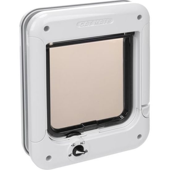 Flamingo Dvířka průchozí uzamykatelná plast bílá 19,7x24,6cm