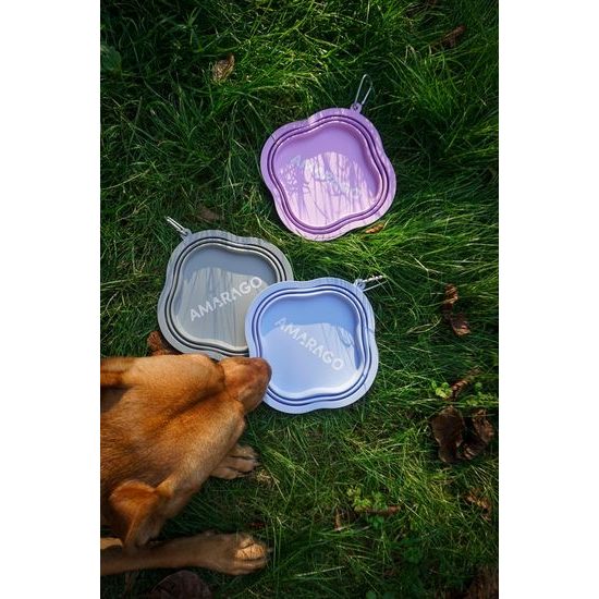 Amarago silikonová skládací miska 1000ml modrá