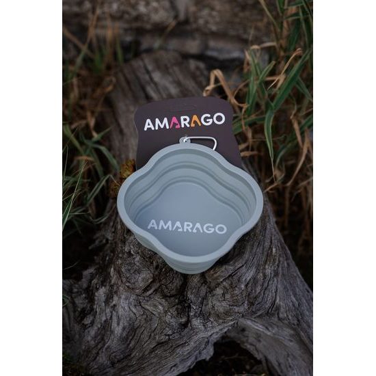 Amarago silikonová skládací miska 1000ml šedá