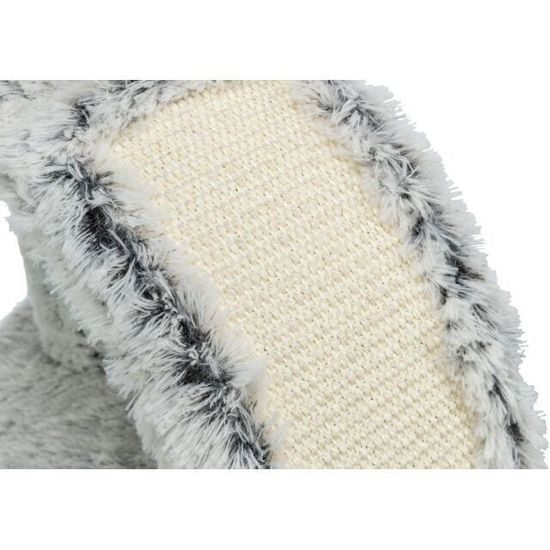 Trixie Škrabadlo WINNIE Junior s kartáčem 43 cm sisal/ dlouhovlasý plyš šedá