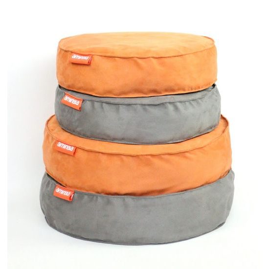 Kulatý pelíšek Aminela Full comfort 60/15cm oranžová