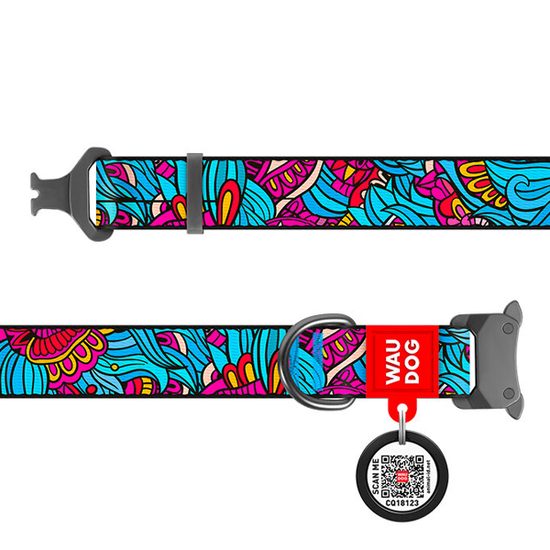 WAUDOG Obojek nylonový Summer QR fastex