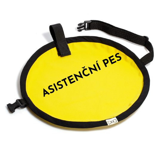 FUNKY DOG Žlutá signalizační vesta pro psy