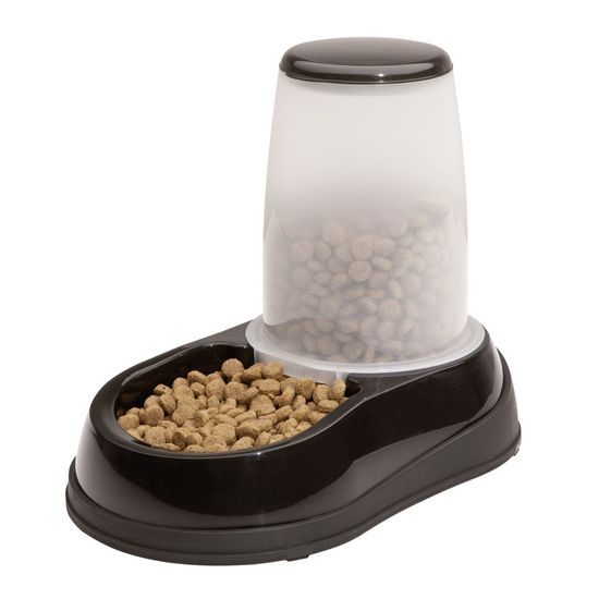 Maelson Miska na krmivo se zásobníkem na 1500 g krmiva černo-bílá 21 x 35 x 28 cm