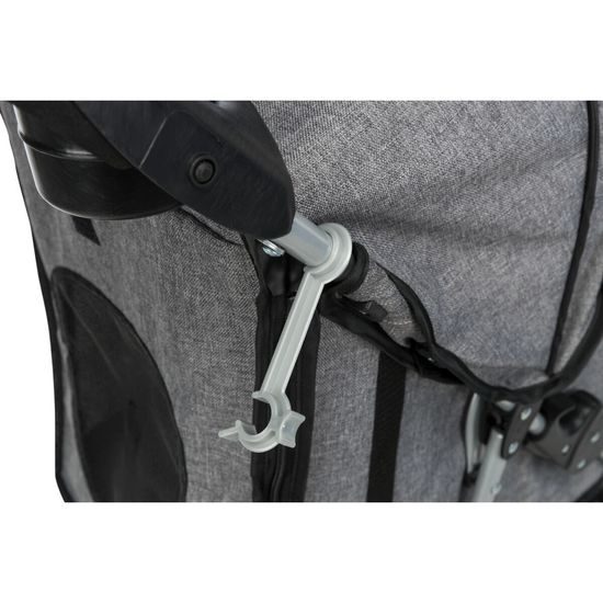 Trixie Kočárek pro psy BUGGY rychlosklápěcí 47x100x80cm nosnost do 15 kg šedá