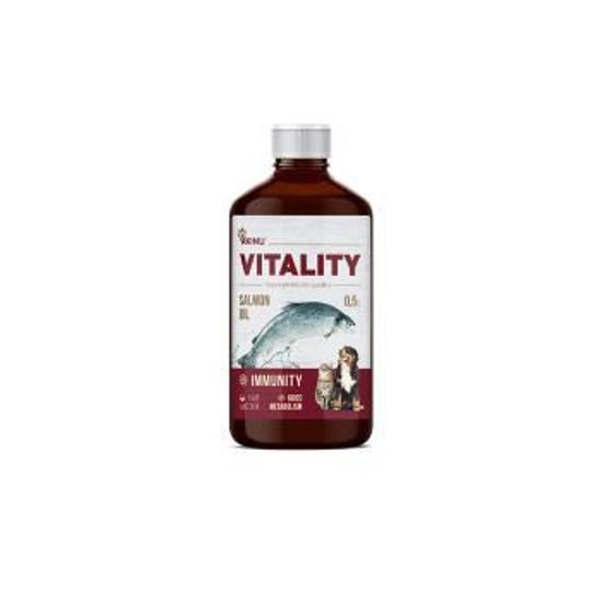 Akinu VITALITY Lososový olej doplněk stravy pro psy a kočky 500 ml