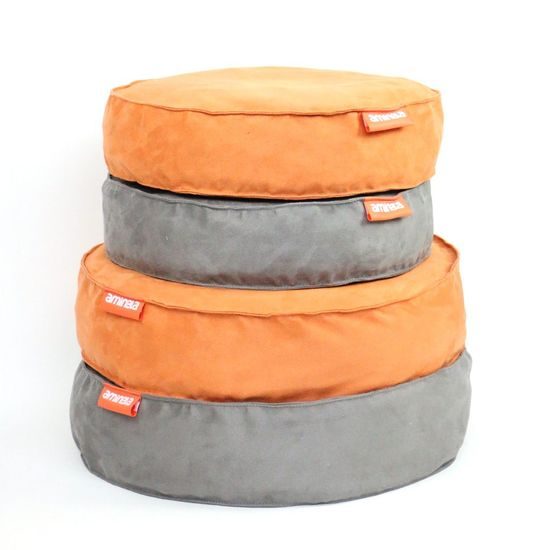 Kulatý pelíšek Aminela Full comfort 50/12cm šedá