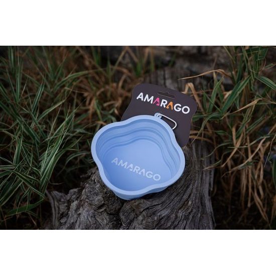 Amarago silikonová skládací miska 1000ml modrá