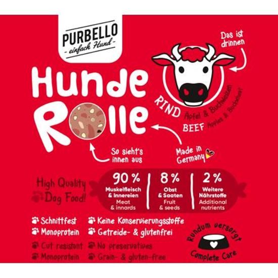 Purbello PURBELLO s hovězím, jablky a pohankou 200 g