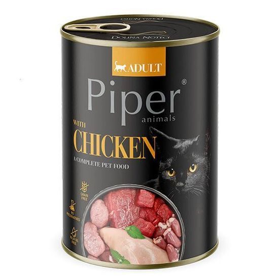 Piper NEW CAT konzerva pro kočky s kuřecím masem 400g